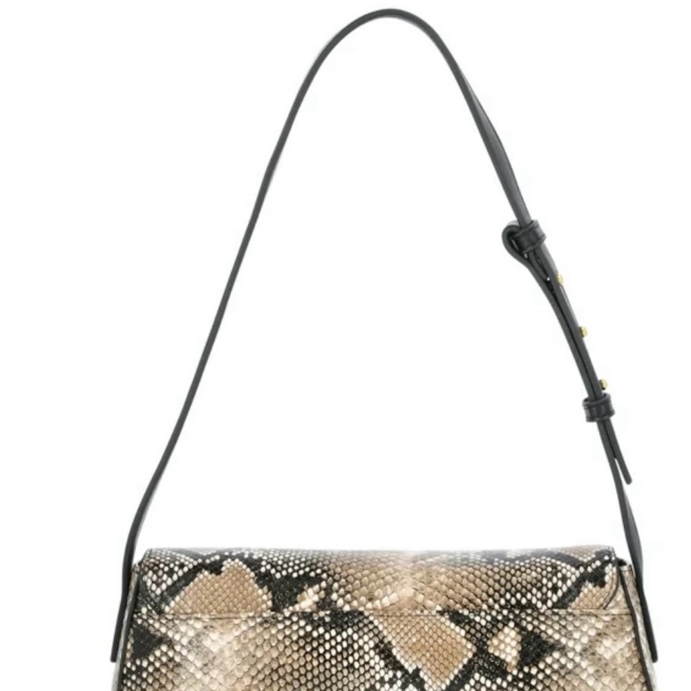 Statement Snakeskin Pattern Shoulder Bag - image 3